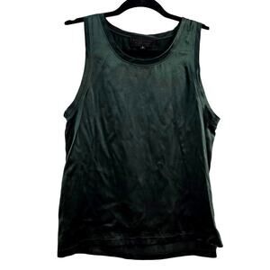 Nili Lotan 100% Silk Tank Top Blouse Green S Minimalist Luxury CapsuleWardrobe